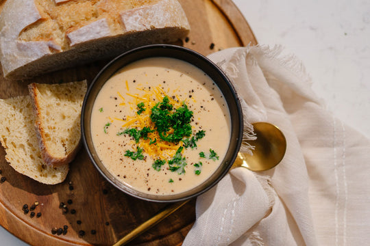 Cheesy Cauliflower Soup
