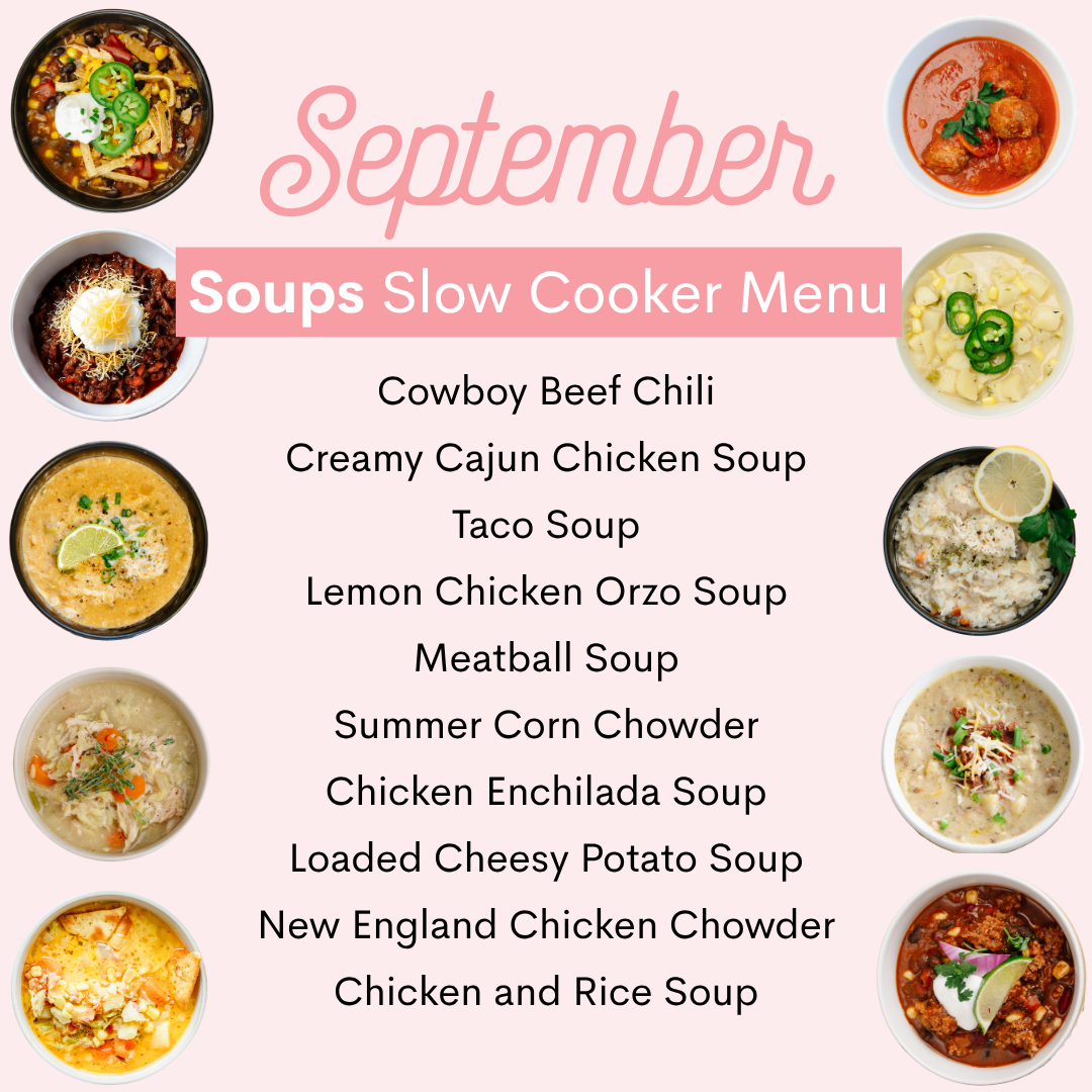 September Soup Menu