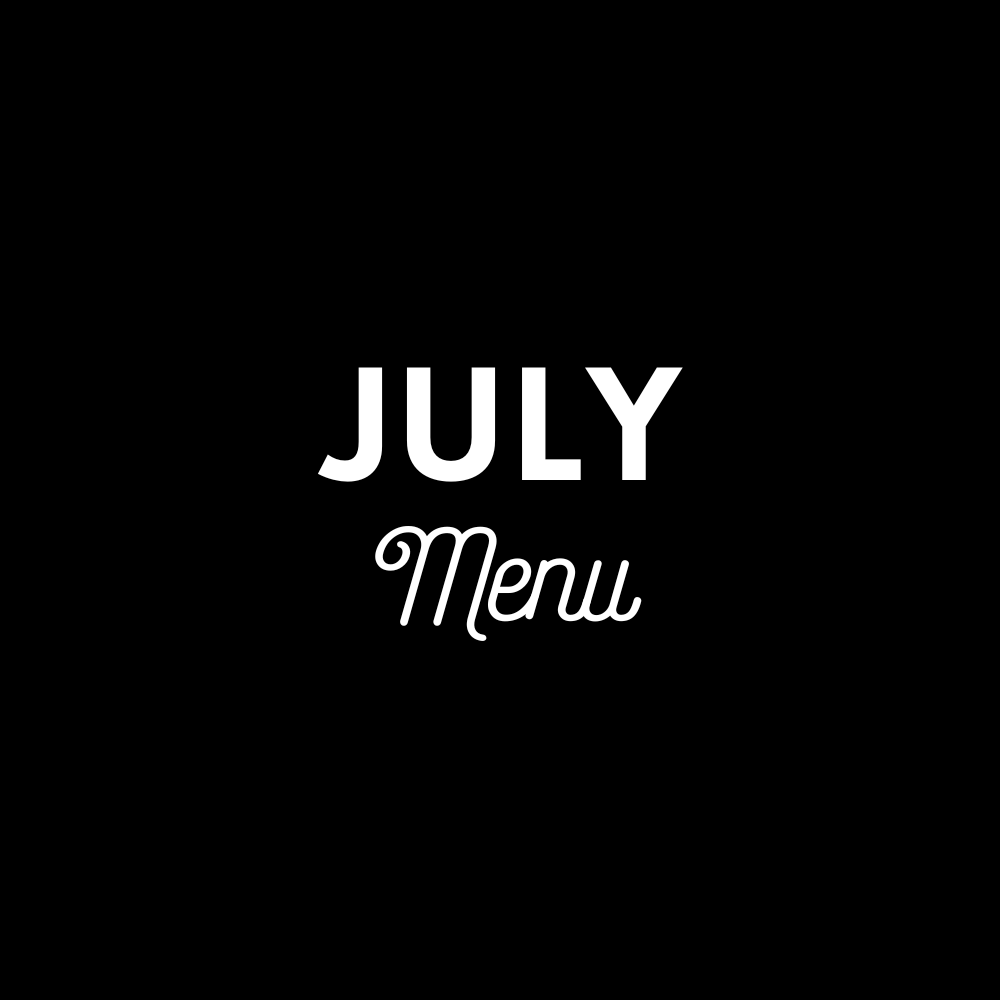 July Menu